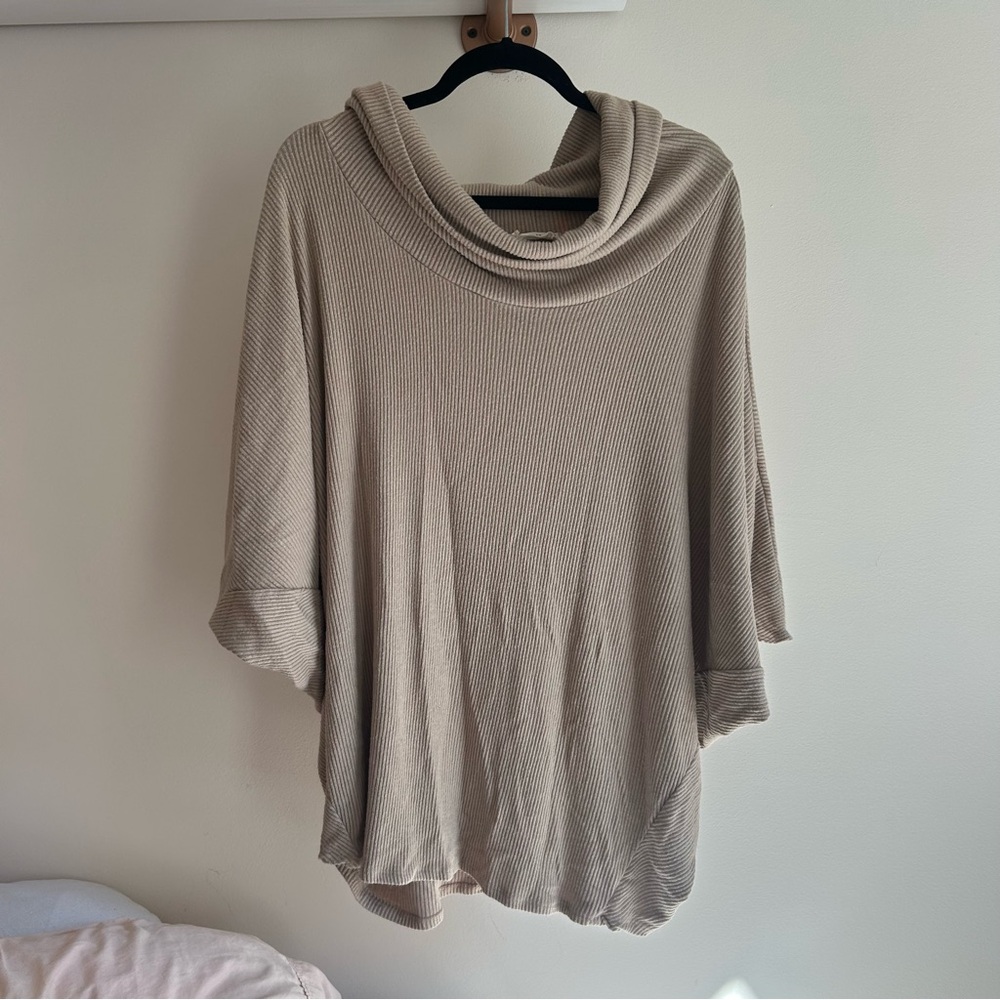 Heimious cowl neck long sleeve‎ tunic top 1X